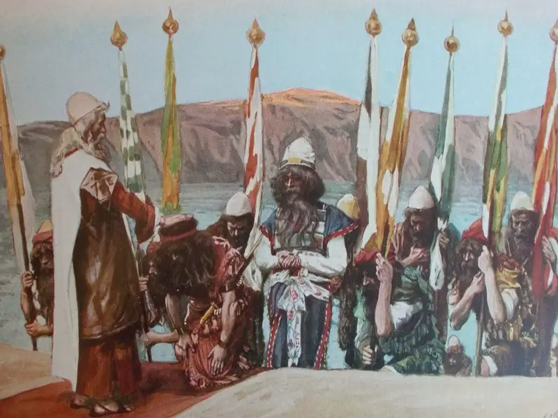 Moses Consecrates Joshua and Eleazar, James Tissot